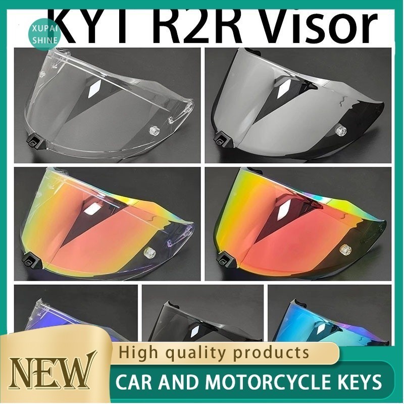 [xps] Mũ bảo hiểm KYT R2R Tấm che ống kính ban ngày ban đêm phổ thông