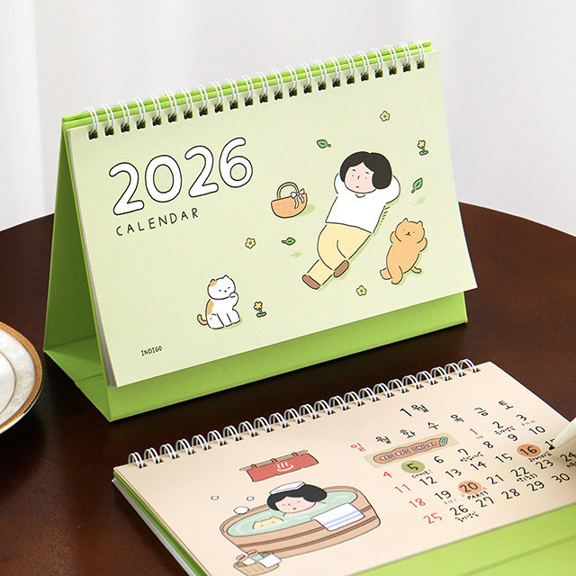 2026 Daily Desk Calendar (October 2025 - December 2026)