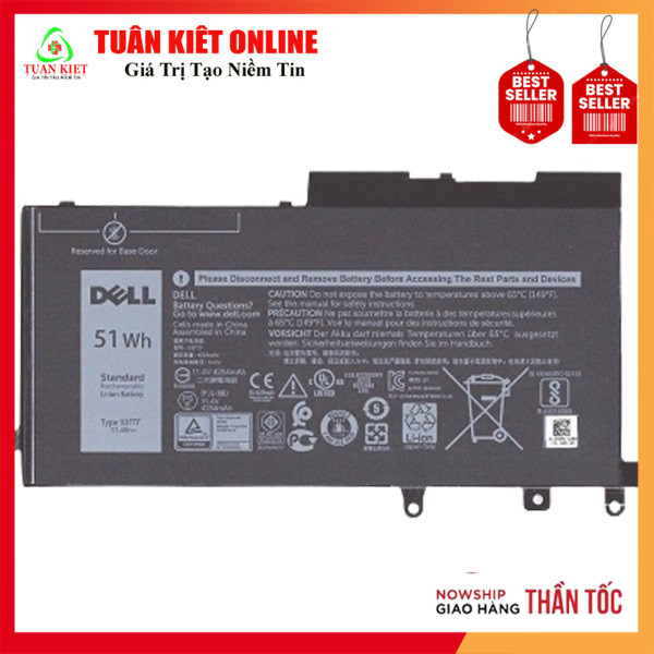 Pin Laptop Dell Latitude 5280 5290 5480 5490 5580 5590 93FTF 51Wh