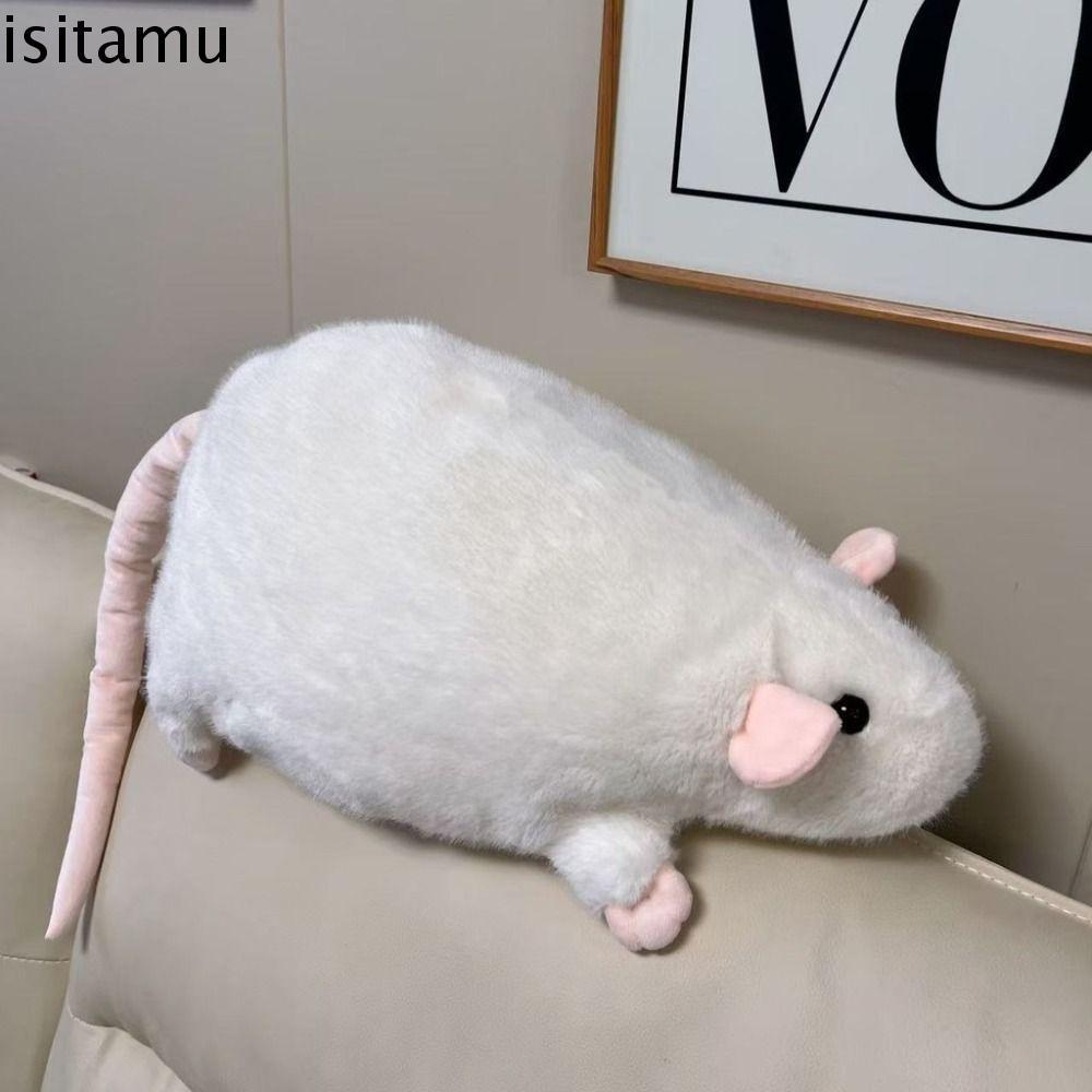 ISITAFT Fancy Rat Doll, 20 / 30 / 50cm Linh Vật Peluche Mô Phỏng Chuột Búp Bê, Đồ Chơi Thú Cưng Thú 