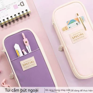  Hộp đựng bút chì văn phòng phẩm thông minh thích hợp cho học sinh học sinh nữ đơn giản dung tích lớn 