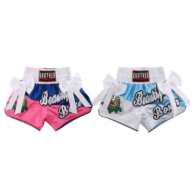 【Ready Stock】 Muay Thai Shorts Fight Sports Pants Boxing Sanda Wrestle Pants Training Professional M