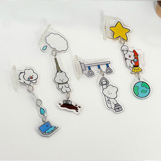 Hottome🥕Kẹp máy tính acrylic trang trí bàn làm việc thú vị