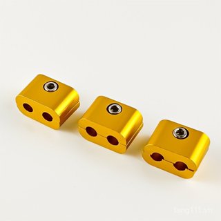 Uốn Kẹp Tách Sửa Đổi Kẹp Ống Xe Máy Cố Định Tay Xe Máy Sửa Đổi Hai Lỗ Ống Dầu Phụ Kiện Kẹp