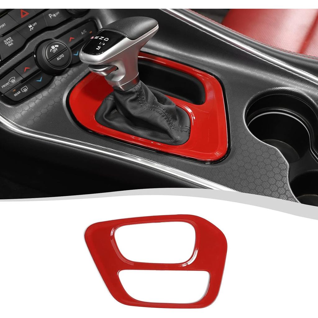 Voodonala cho Challenger Gear Shift Panel Covers Trang trí Trim Phụ kiện cho Dodge Challenger 2015-2