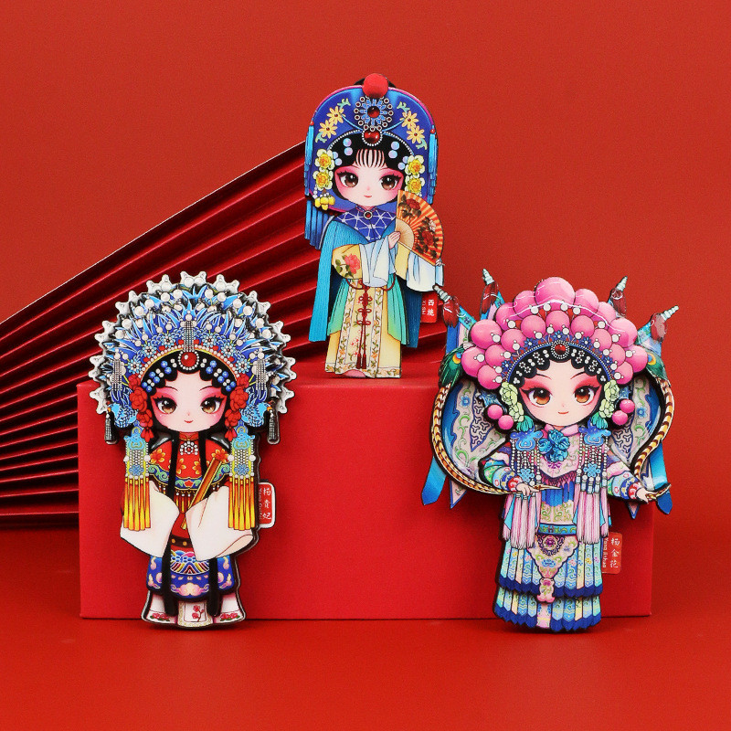 Bằng Gỗ Bắc Kinh Opera Facebook Tủ Lạnh Dán Phong Cách Trung Hoa Bắc Kinh Opera Facebook Tủ Lạnh Dán