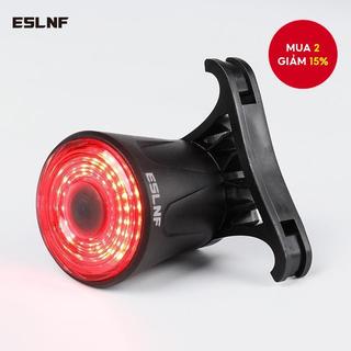  Đèn hậu xe đạp ESLNF Đèn phanh thông minh với 2 giá đỡ USB chống nước Đèn LED sạc ban đêm Đèn cảnh báo xe đạp Đèn hậu 