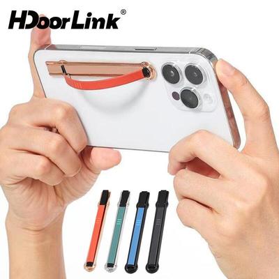 HdoorLink Ultra Thin Back Sticker Giá đỡ điện thoại Hợp kim kẽm Giá đỡ điện thoại có thể gập lại Giá đỡ chống trượt