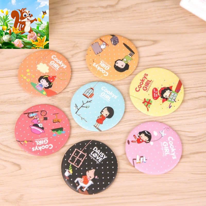 COMBO SÉT Gương mini bỏ túi + Lượt chải đầu