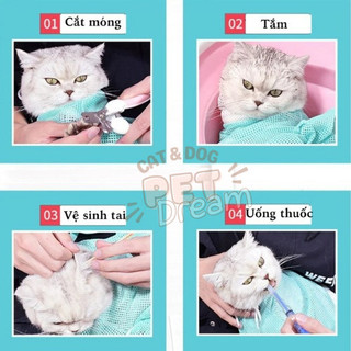 Túi Tắm Cho Chó Mèo Đa Năng Tiện Lợi