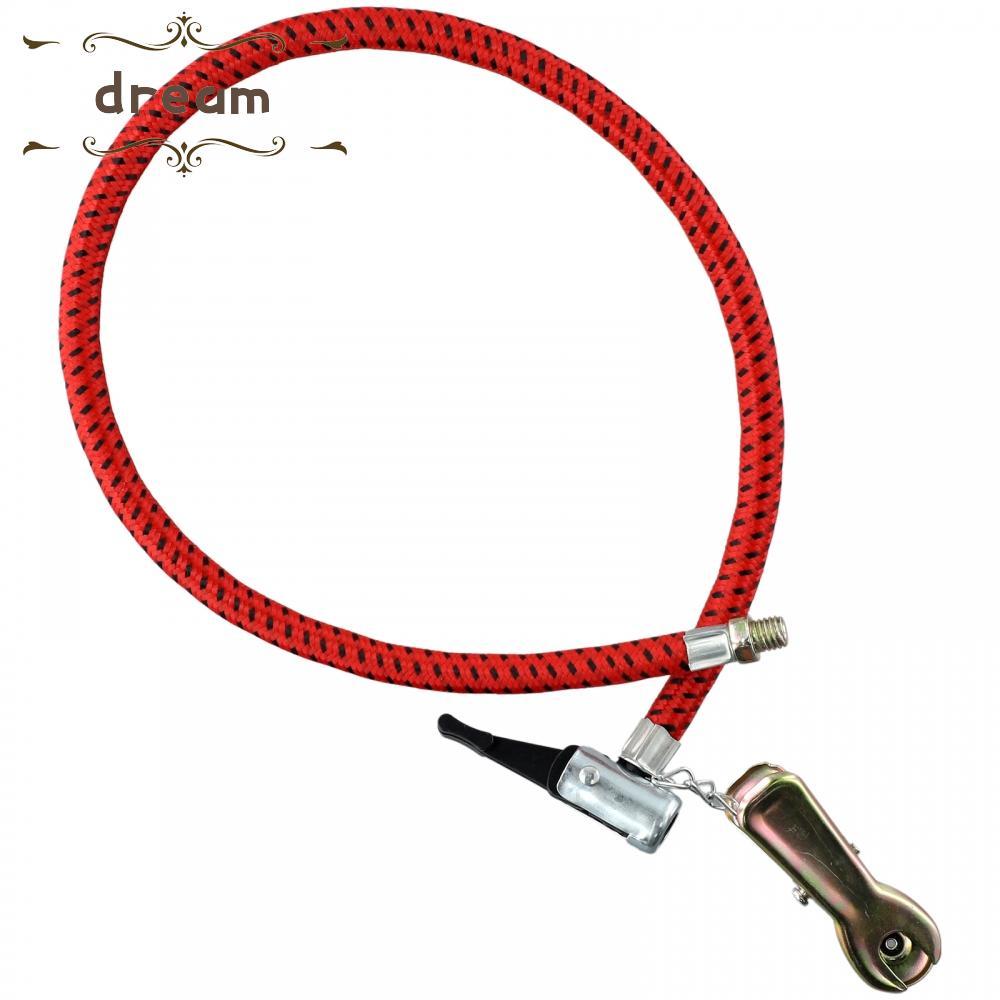 [dreamlife]Bike Bicycle Inflator Hose Motorcycle Air Pump Tube 60cm Length (UK Nozzle)