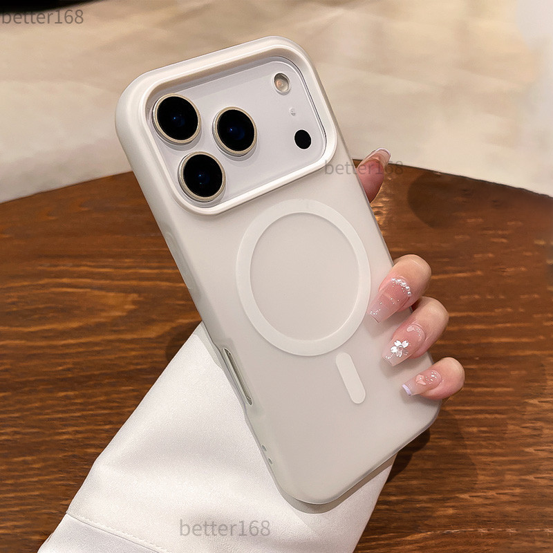 luxury Magnetic Luxury 2 in 1 Phone Case for iPhone 17 Air 12 13 14 15 16 Pro Max Candy Color Shockp