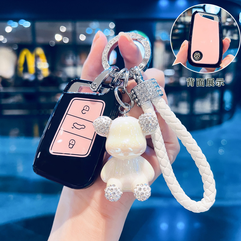 Trend Mall Chìa Khóa Xe Ô Tô Bao Túi Chìa Khóa Cho Volkswagen VW Golf 3 4 5 6 MK4 MK6 Passat B5 B6 B