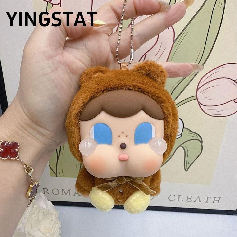 Yingstat Crybaby Vinyl Luxury Doll Crybaby Popmart Animal Box Pink Bag Hidden Face Pendant Keychain 
