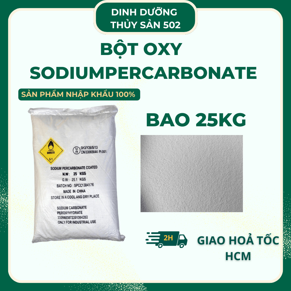 Bột Oxy - Sodium percarbonate - BAO 25KG ĐD.