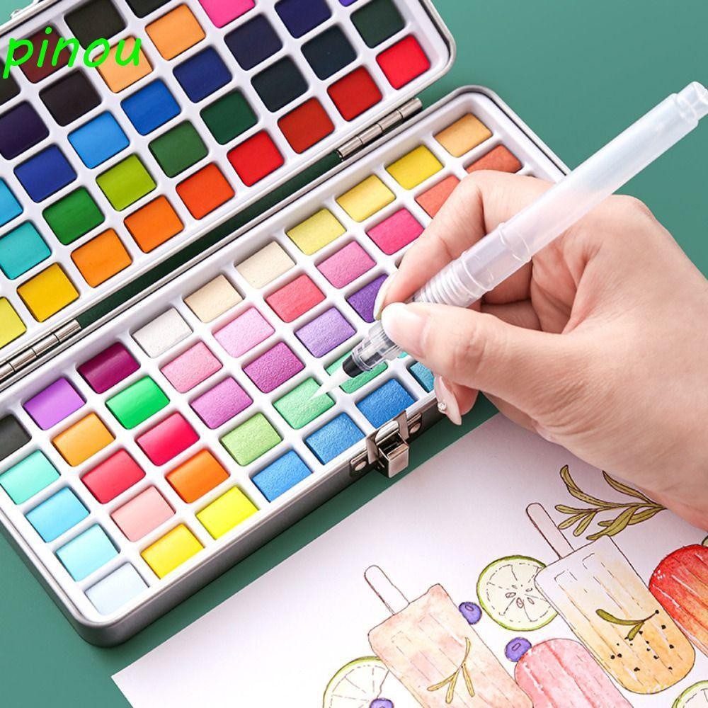 Daiqiyin Solid Watercolor Paint Set 50 72 90 100 128 Colors Portable Watercolor Pigment Professional