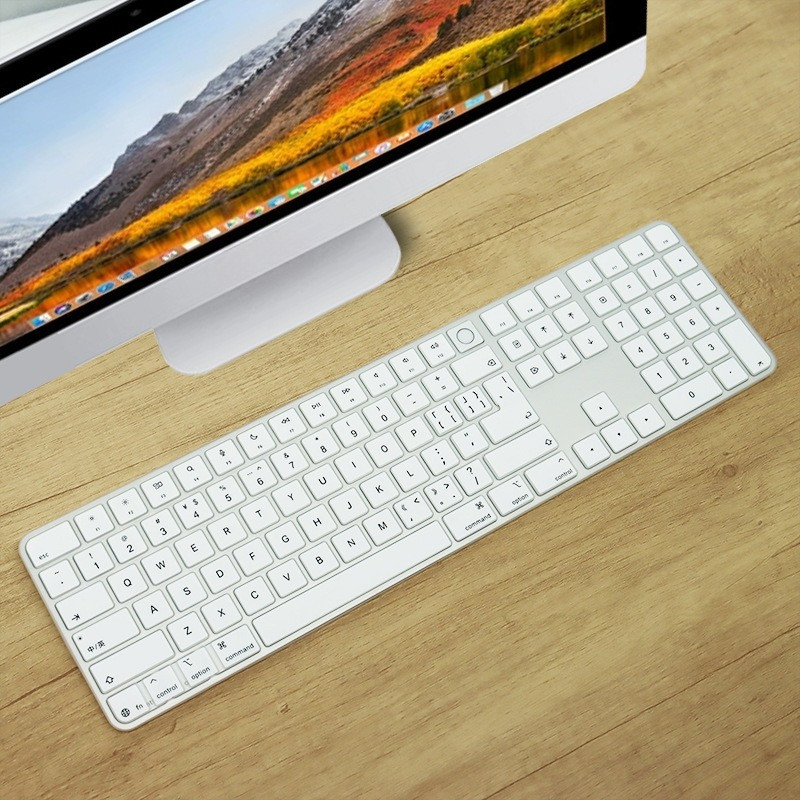 Cho 2024 2025 Bàn Phím Ma Thuật Và Bàn Phím Số iMac M4 A3119 MXK73LL / A Bàn Phím Bao Da Silicone TP