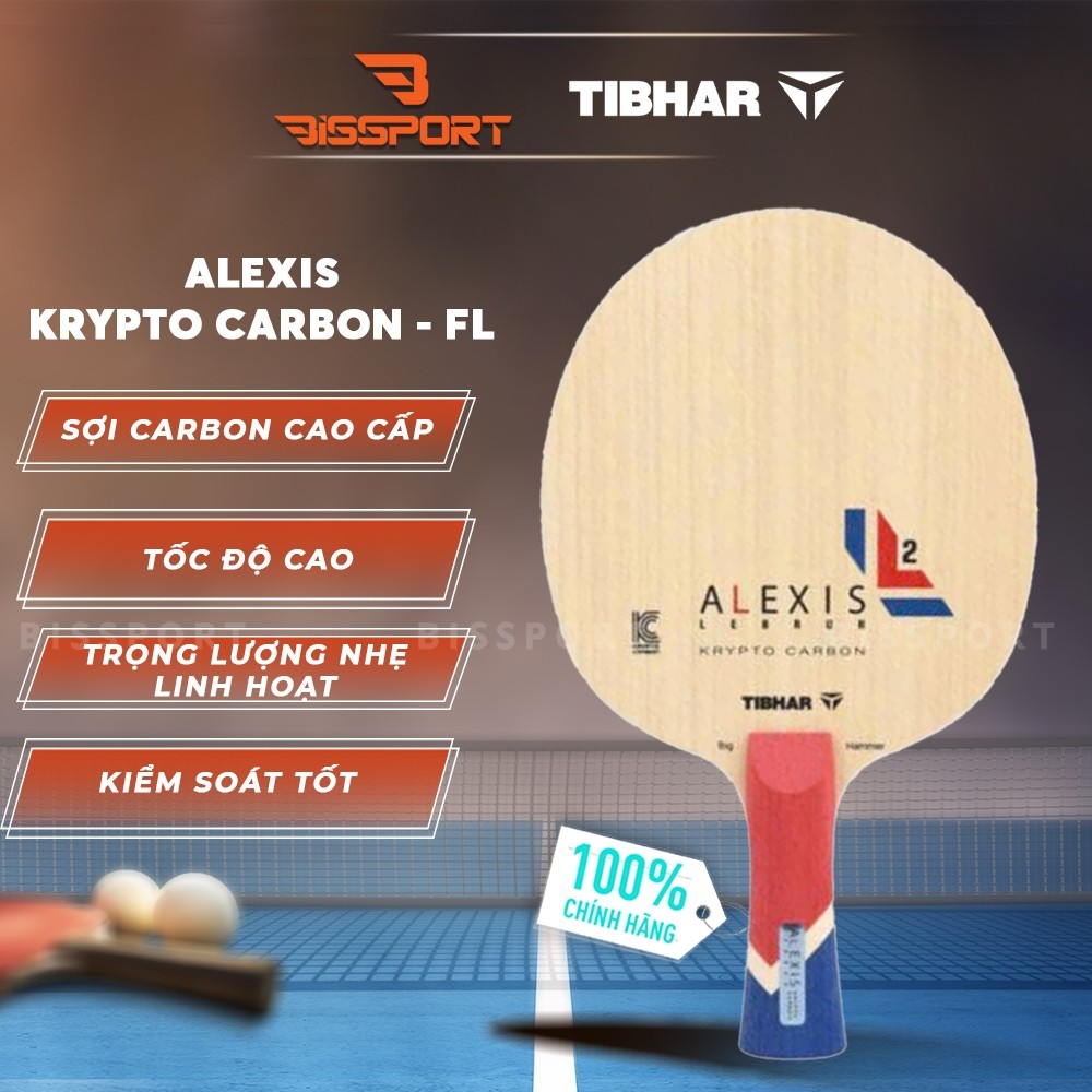 Cốt Vợt Bóng Bàn Tibhar ALEXIS Krypto Carbon - FL Chính Hãng - Kiểm Soát Tốt - Tấn Công Mạnh Mẽ - Bề