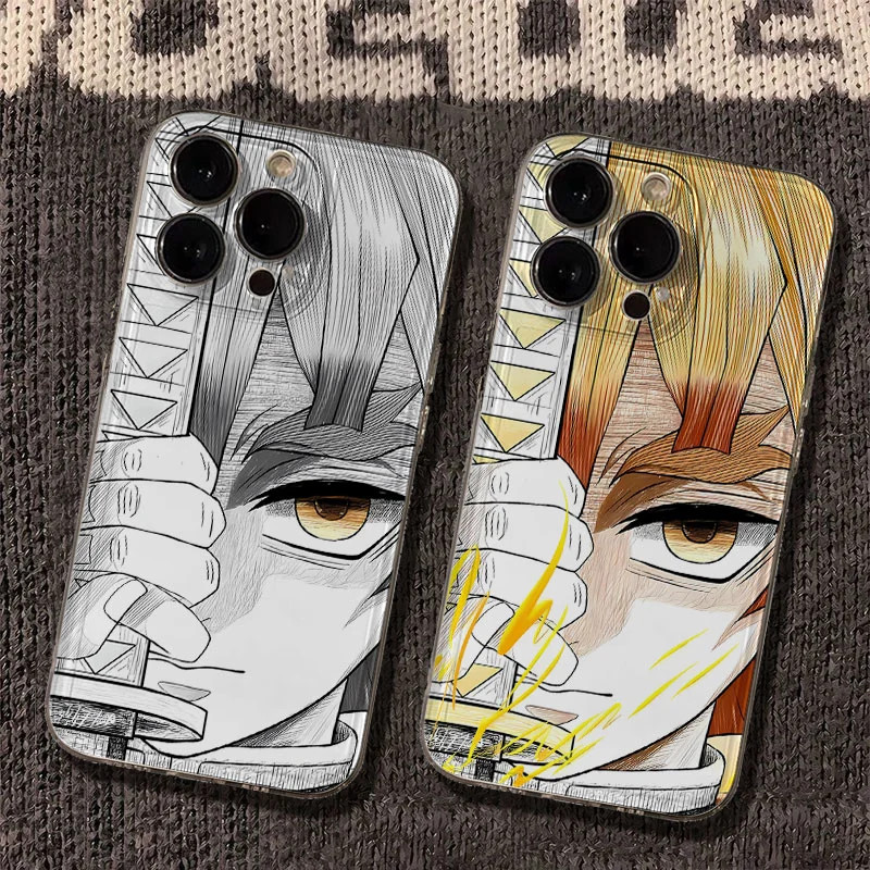 [Sản phẩm mới tự in] Demon Slayer My Wife Yishan Line Draft Phone Case Star Merchandise