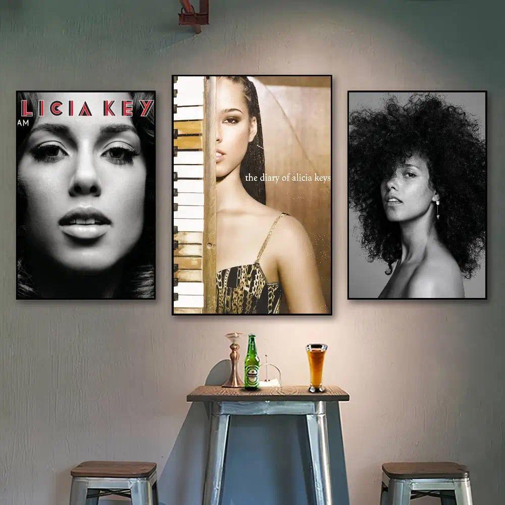 Alicia Chìa Khóa Nhật Ký Của Alicia Phím Poster Dán Tường Phòng Khách Thanh Vintage Trang Trí Nghệ T