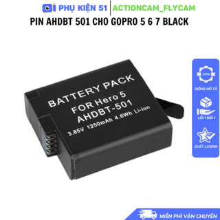  Hộp sạc Pin AHDBT-501 cho camera GoPro Hero 5 6 7 LI-ION dung lượng 1250mAh 