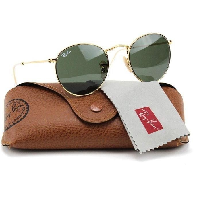Kính bảo hộ mắt RB3447 Classic Green màu xanh lá cây, chất liệu kim loại, chính hãng từ nhà máy
