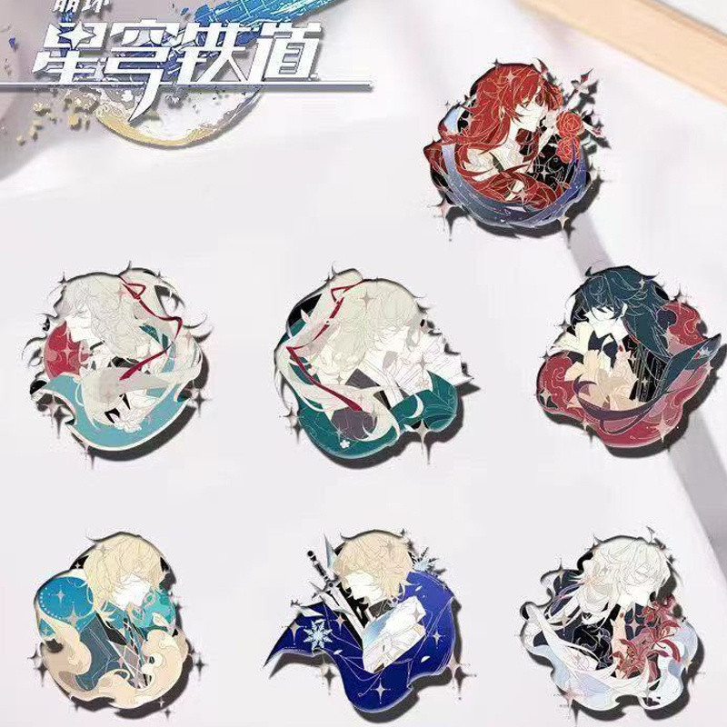 7 Cái / lốc Trâm Pin Jing Yuan Gepard Landau Blade Argenti Aventurine Kakavasha Acrylic huy hiệu Quà