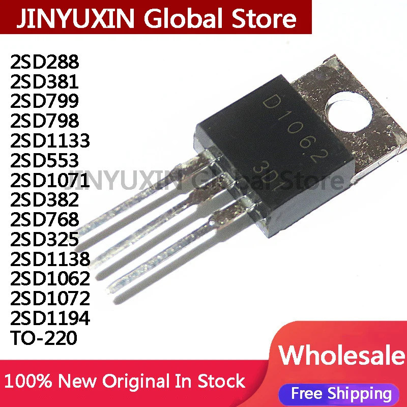 5 Chiếc 2SD1138 2SD325 2SD382 2SD768 2SD1071 2SD553 2SD1133 2SD798 2SD799 2SD381 2SD288 2SD1194 2SD1