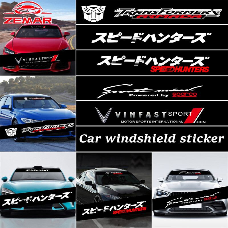 Vinfast Xe Phía Trước Phía Sau Cửa Sổ Miếng Dán Kính Chắn Gió Ô Tô Decal Biểu Ngữ Tấm Che Nắng Chống