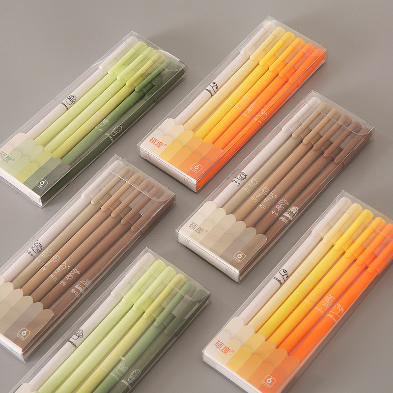 Bút gel màu Morandi cho bút học sinh, bút gel màu Morandi cao Học sinh Sử dụng văn phòng phẩm Câu hỏ