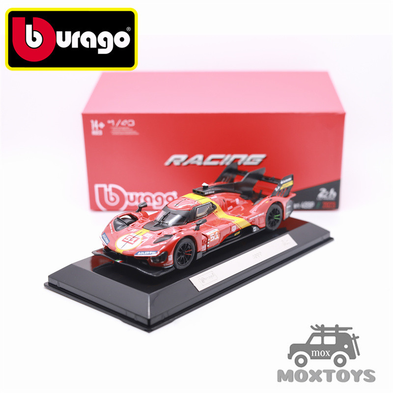Bburago 1: 43 499P LMH 2023 #51 Xe đua Le Mans Red Diecast