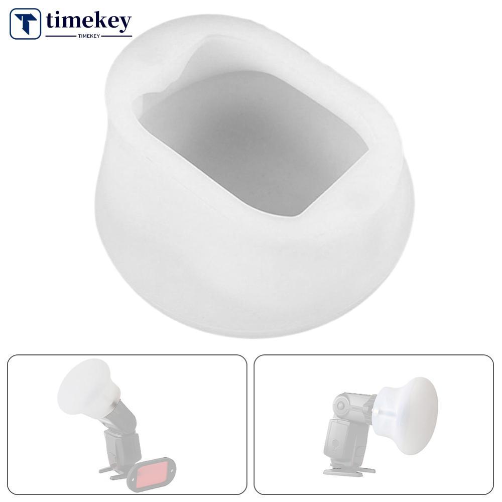 TIMEKEY Đa Năng Silicon Mềm Flash Light Cover Khuếch Tán Mái Vòm Bounce Phù Hợp Cho Godox V860 V850 