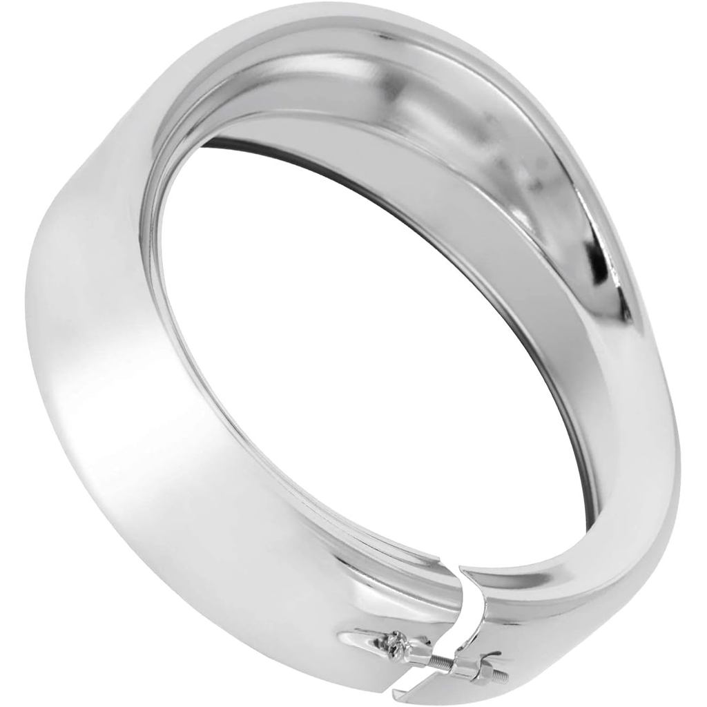 HDBUBALUS 7 Inch Tấm Che Đèn Pha Viền Vòng Đầu Đèn Trang Trí Nhẫn Phù Hợp Cho Harley Lưu Diễn Đường Phố Trượt Đường Vua Electra Glide Chrome 1 Pc