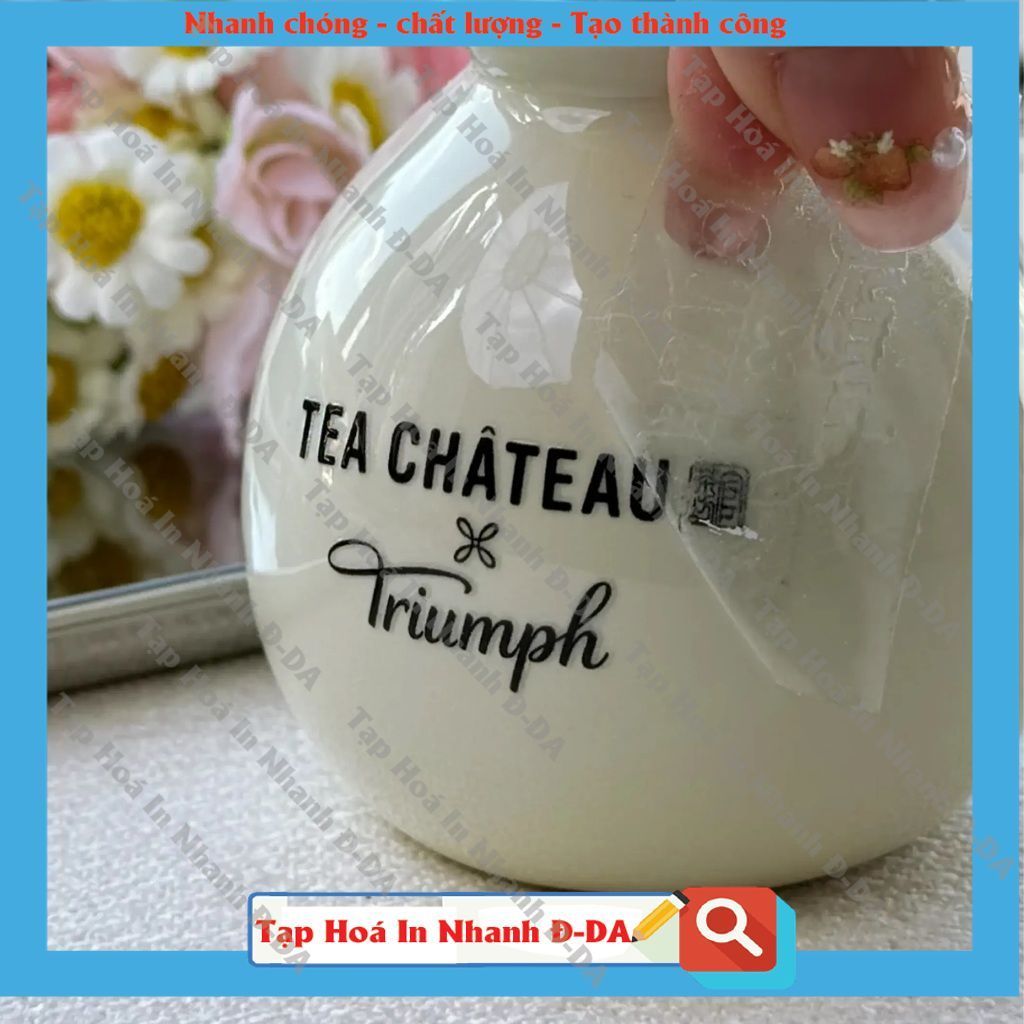 Print Logo Images with 3D UV Stamps to stick on Ceramic Cups, Ceramic Mugs, Glass Cups