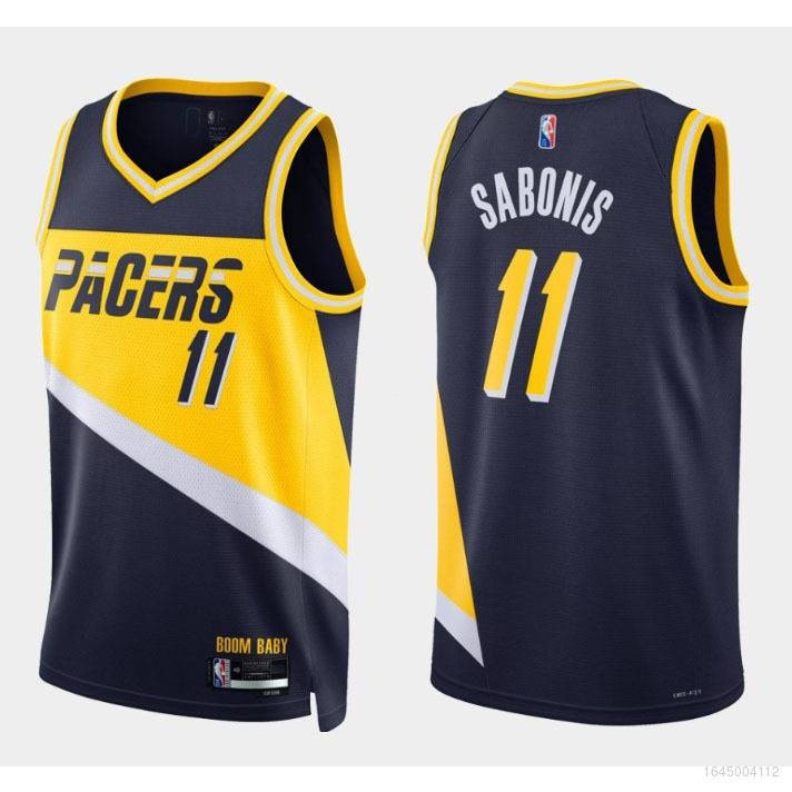 Jersey Indiana Pacers Sabonis Kỷ Niệm Đen - Size Lớn