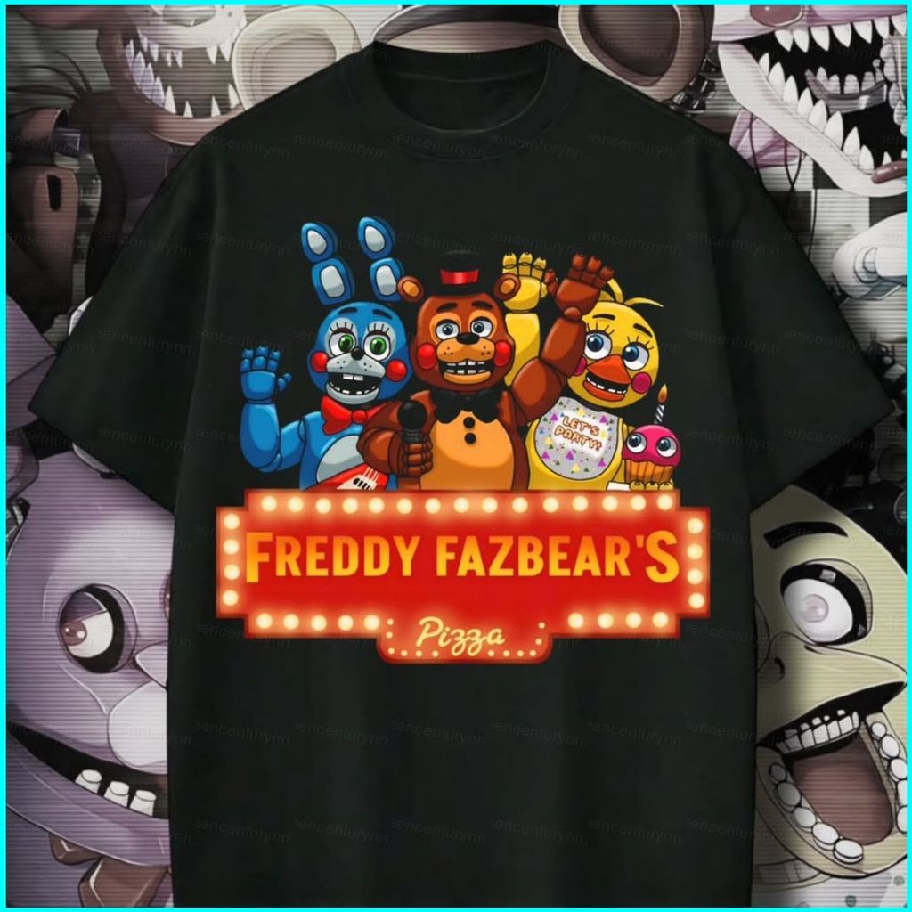 Áo thun bông dày phong cách Friday Night Funkin 2, thiết kế anime tay ngắn