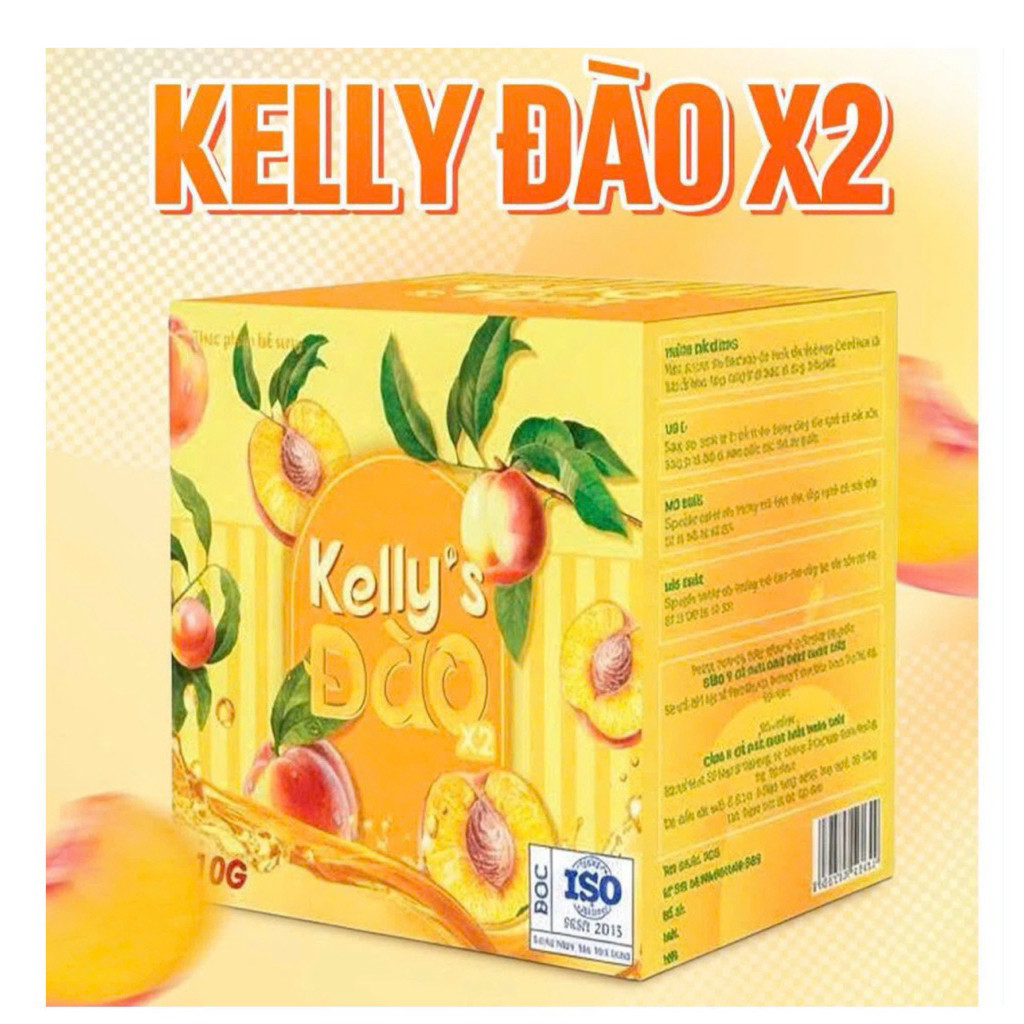 Trà Detox Kelly Vị đào hộp 15 gói