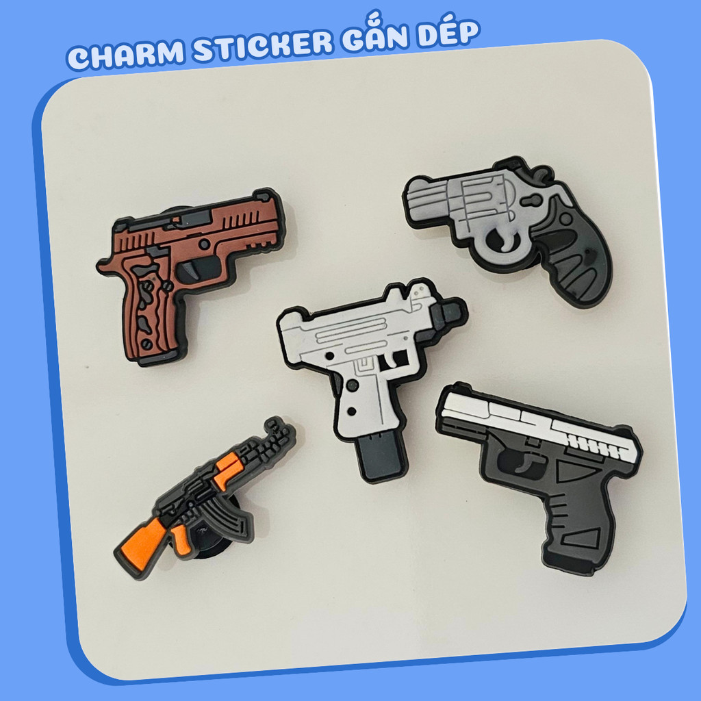 Charm mẫu sung gắn dép cross C95, sticker gắn dép sục