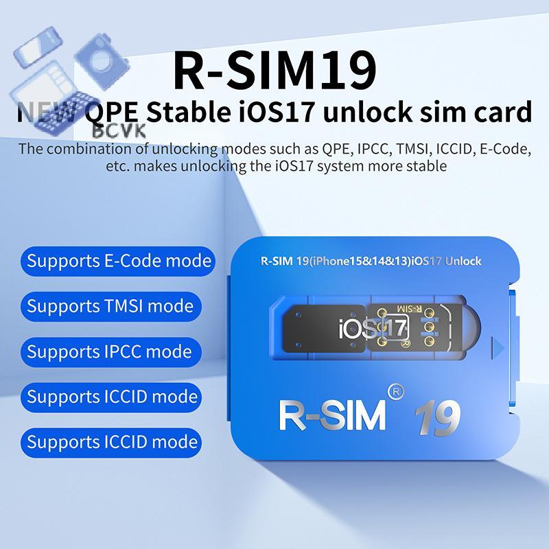 [BCVK] R-SIM19 Thẻ phát hành IOS17 ổn định QPE MỚI cho toàn bộ phạm vi 6-17 Mở khóa tốt