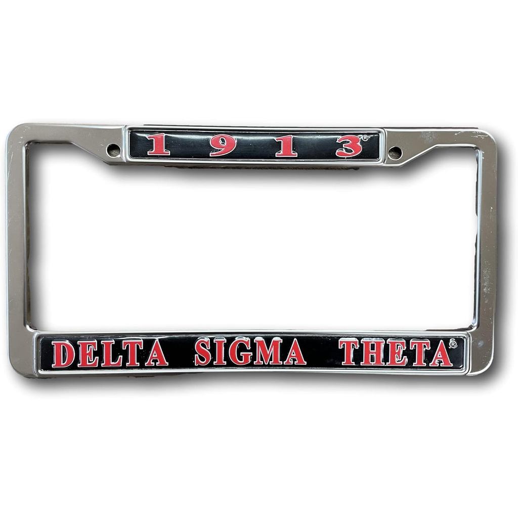 Biển số khung xe màu đen Delta Sigma Theta