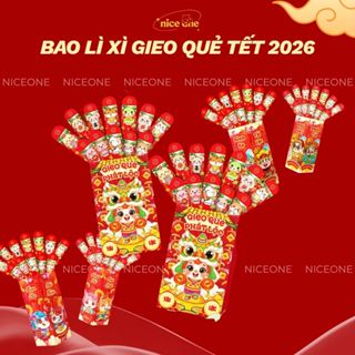  Bộ bao lì xì gieo quẻ may mắn phát lộc 12 con giáp quẻ lì xì hot trend Tết Bính Ngọ 2026 