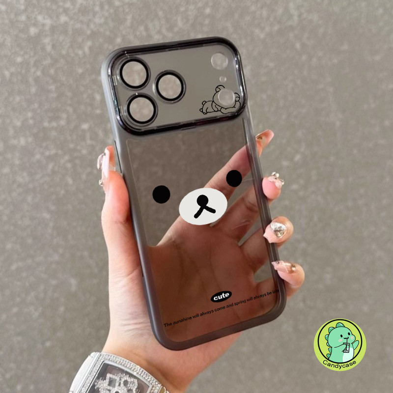 Ốp Điện Thoại Gấu Dễ Thương Có Ống Kính Kính Cho Realme GT7 Pro Racing Edition GT 7T GT6 6T GT5 GT N