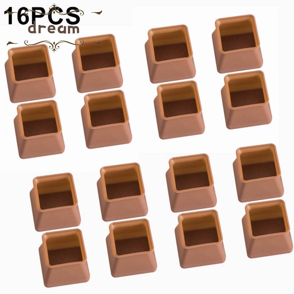[dreamlife]Chair Leg Pads - 16-Pack Silicone Furniture Feet Covers Floor Protectors