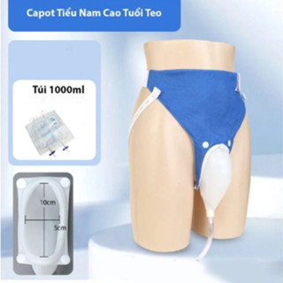 DANG  Dụng cụ hỗ trợ đi tiểu cho người bệnh nam, nữ Chất liệu silicon Túi đựng nước tiểu 1000L,