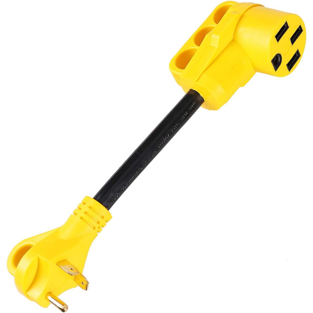 Bộ chuyển đổi RV nữ 12 Inch 30Amp có tay cầm, Bộ chuyển đổi dây nguồn RV hạng nặng chống nước cho Te