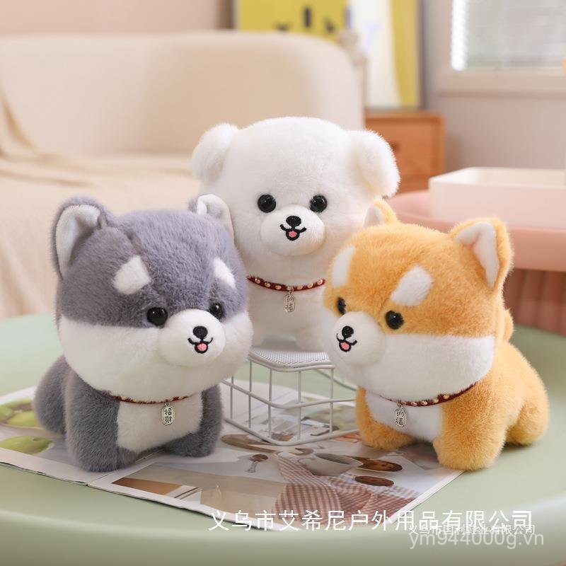 Shiba Inu Đồ Chơi Sang Trọng Xuyên Biên Giới Máy Búp Bê Con Chó Con Paw Muppet Búp Bê Husky Mèo Nhỏ 