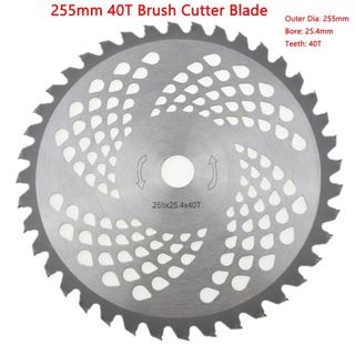 255mm 40T lưỡi máy phát cỏ, Lưỡi Cắt Cỏ Tròn, Đĩa căt cỏ Hợp Kim Siêu Sắc, lưỡi cắt cỏ-MT150