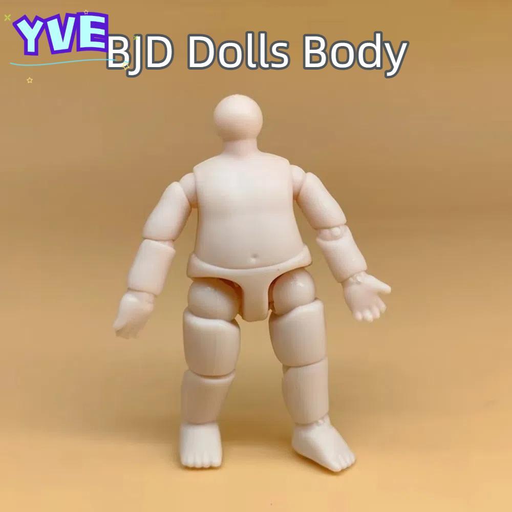 Búp bê cơ thể YVE, Búp bê hình nhiều khớp PVC, Búp bê Anime cao 3in 4in Thân búp bê BJD bền bỉ cho b