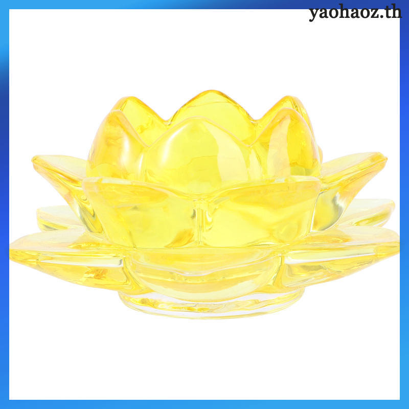 Nến Iridescent Lotus Flower Holder Crystal Tea Blossom yaohaoz