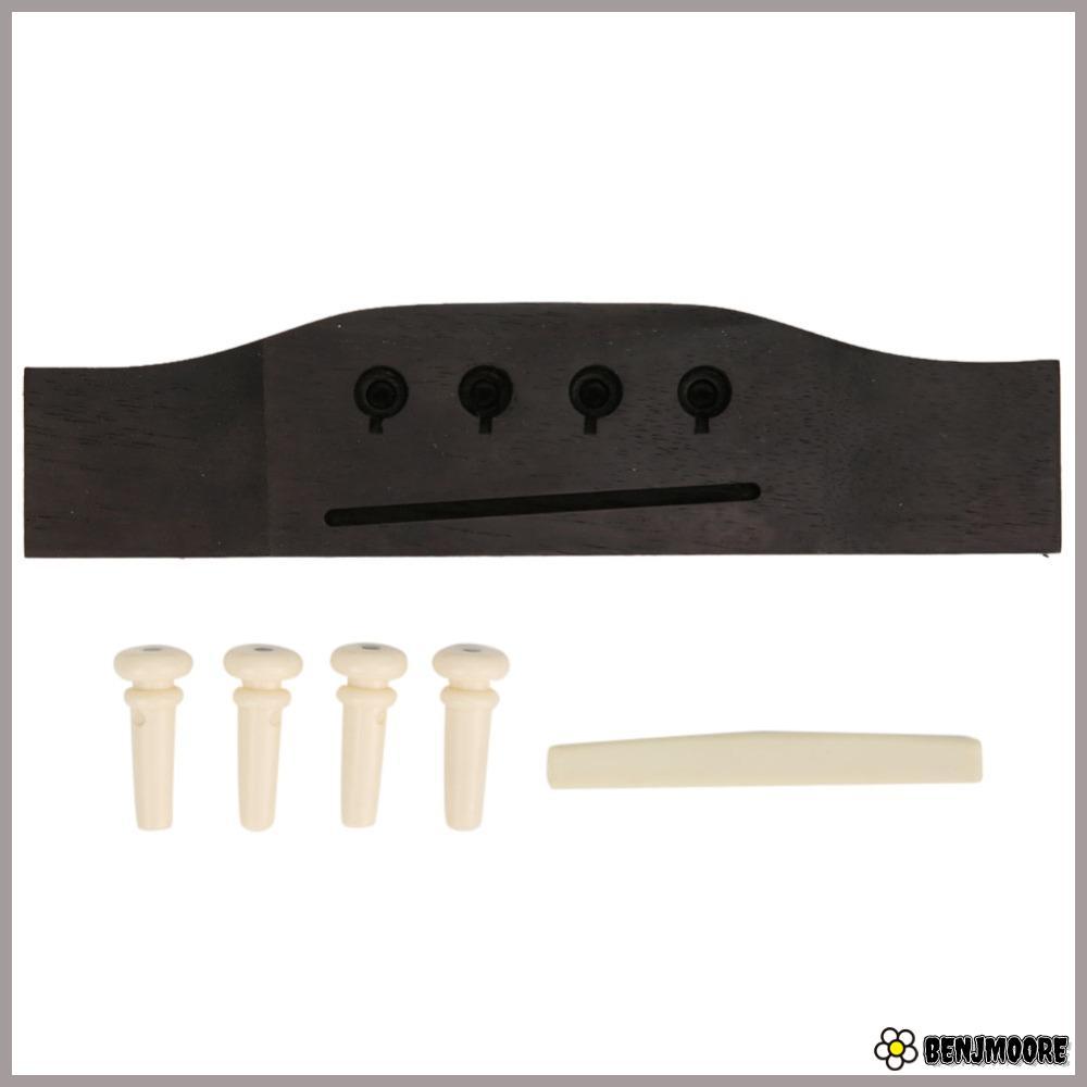 Cầu Bass Acoustic BENJMOORE, ​Bass 4 dây ​ ​Cầu gỗ hồng ​, Nhẹ ​Với chân cầu​ ​Gỗ hồng ​Phần Bass 4 